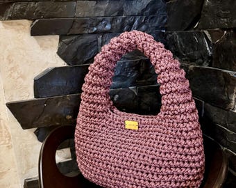 Crochet hobo bag, handmade bag, stylish gift for a girl