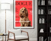 Custom Dog Magazine Cover - DOGUE Style Pet Portrait - Personalized Dog Art - Pet Photo Illustration - Dog Lover Gift - Digital Download