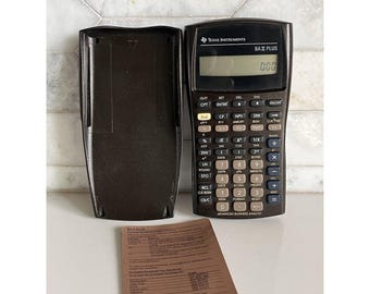 Texas Instruments BA II Plus Advanced Business Analyst Calculator w/ Cover