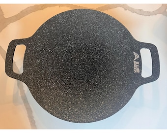 Sartén coreana antiadherente para parrilla, sartén circular para carnes, panqueques y costillas de 32 cm