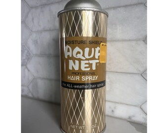 VTG Aqua Net Professional Hair Spray 13 OZ Moisture Shield All Weather Faberge