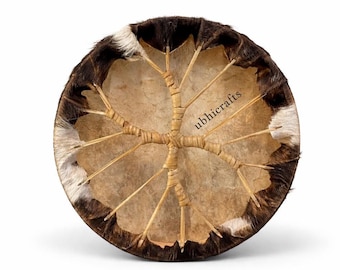 Handgemaakte koeienhuid sjamanistische trommel | Geluidsgenezing, meditatie