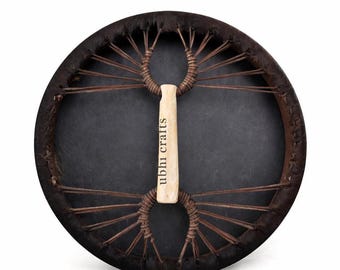 Handmade Cow Skin Shamanic Drum | Meditation & Ritual Drum with Beater