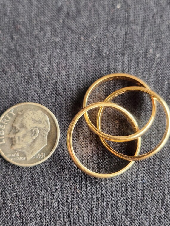 14K Gold Trinity Rolling Ring - image 5