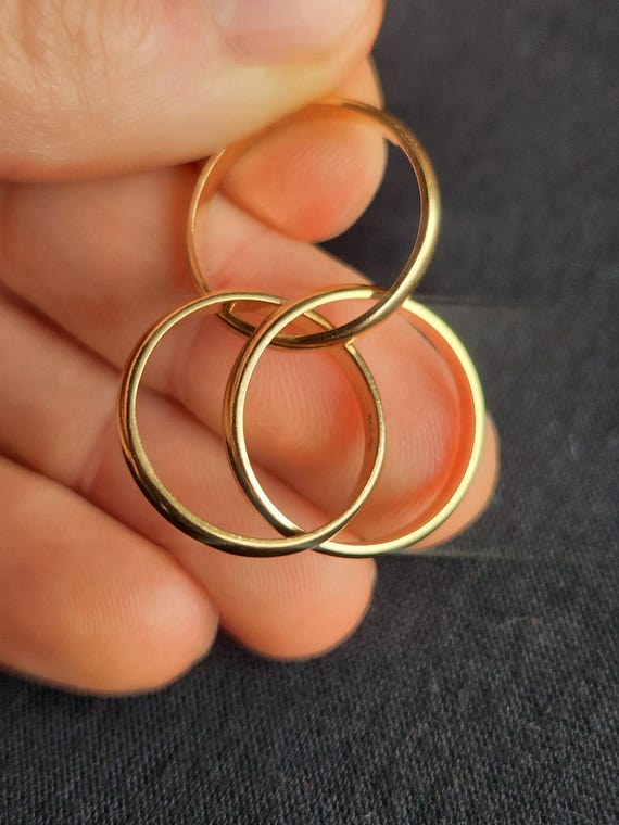 14K Gold Trinity Rolling Ring - image 6
