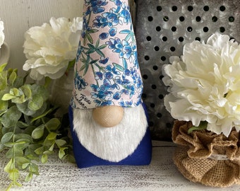 Texas Bluebonnet Mini Gnome - tiered tray centerpiece vignette table shelf sitter state america hometown relocation welcome housewarming