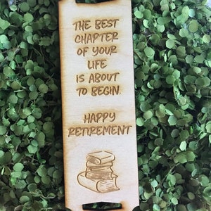 Retirement bookmark - Friend Coworker Farewell Good Luck employee