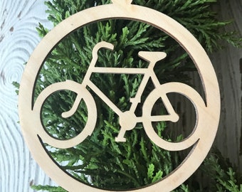 Bicycle cycling Ornament - tag favor gift bike sport exercise spin cyclist ride