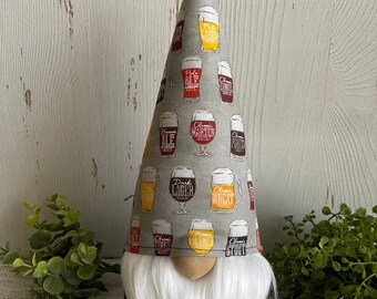 Beer Gnome - decor tiered tray centerpiece vignette table shelf sitter state hometown relocation welcome housewarming drinking