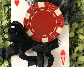 Poker Card Boutonniere - Wedding, Prom, Sweet 16, Casino Night, Poker Chip, Game Night, Special Event