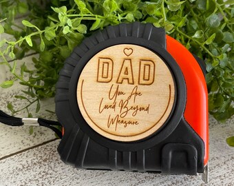 Tape measure for Dad or Grandpa- engraved gift for men unique wedding Christmas birthday
