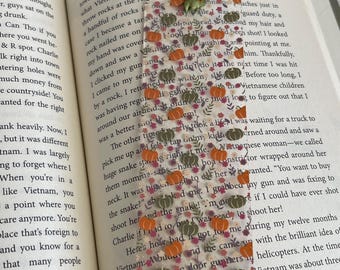 Fall bookmark - pumpkins whimsical so many books, so little time Reading Book Library