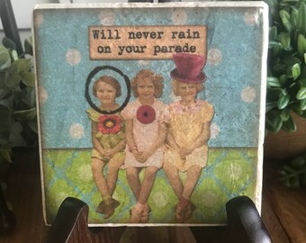 Friendship coaster or home decor 4"x4" - funny sassy housewarming gift favor girlfriend woman
