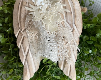 Angel wings Christmas ornament - remembrance memorial in loving memory sympathy gift