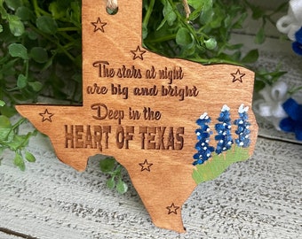 Ornement Texas Bluebonnet - Fleur texane de Lone Star State au cœur du Texas