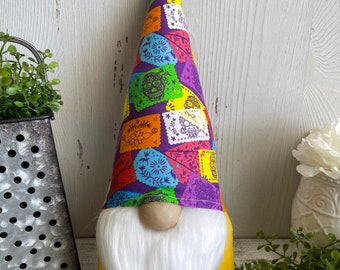Fiesta Banner Flag Gnome - Kitchen Dining decor tiered tray centerpiece party vignette table shelf sitter