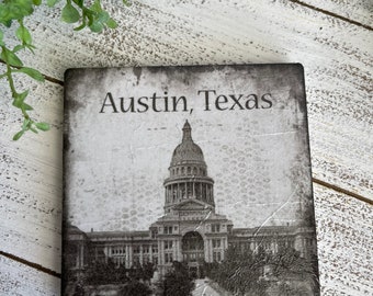 Austin Texas - coaster home decor Cowboy pride farmhouse western state texan