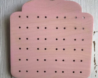 Pink Tag earring holder