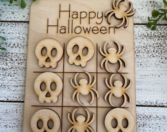 Halloween Tic Tac Toe game DIY - diy gift present game room night dorm kids children party favor