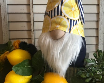 Lemon themed Gnome - Kitchen Dining decor spring summer