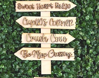 Valentine Street DIY wood sign - bunny carrot hunt jelly beans unfinished cut out standing leaner decor craft supply sign kit blanks wreath