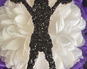 Cheer wood cutouts - glitter version 4 inch high school homecoming mum senior gift favor event banquet cheerleading football