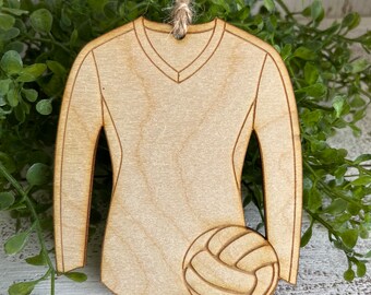 Volleyball Tag Ornament - ball net team spirit senior gift high school university