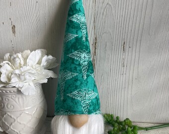 Medical themed MINI Gnome - shelf sitter desk decor doctor dr nurse veterinarian dentist first white coat hospital surgeon