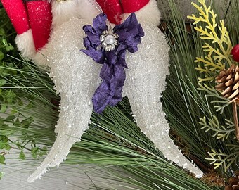 Angel wings Christmas ornament - remembrance memorial in loving memory sympathy gift