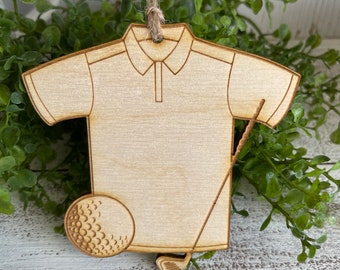Golf Tag Ornament - team spirit high school senior gift university club