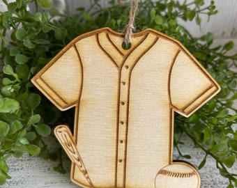 Baseball Tag Ornament - field team spirit senior gift high school university home base ball