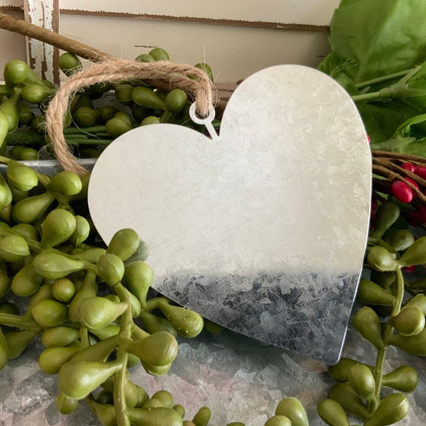 Galvanized Metal Heart