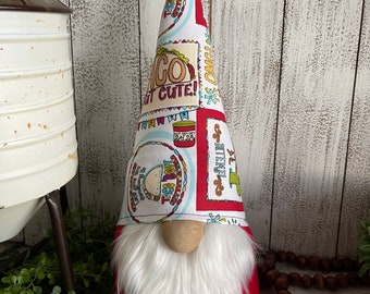 Taco Gnome Fiesta - Kitchen Dining decor tiered tray centerpiece party vignette table shelf sitter margaritas tacos cactus sombrero
