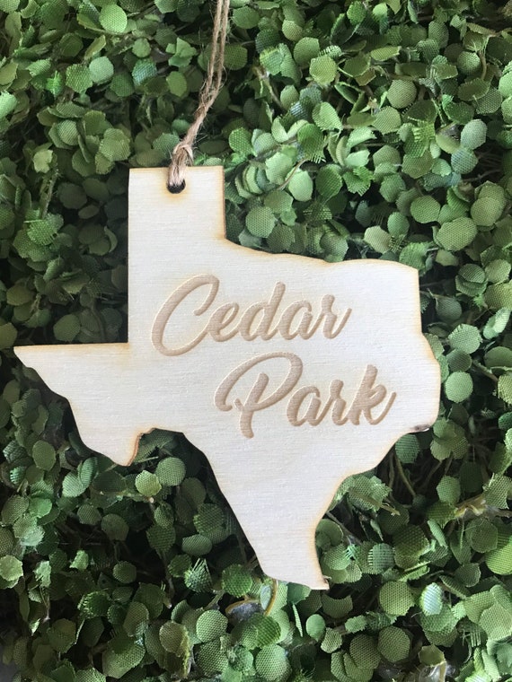 Austin TX Skyline - Cedar Ornament Austin TX Skyline - Cedar Ornament
