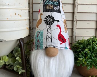 Farmhouse Gnome - Kitchen Dining decor fall autumn rooster