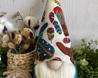 Cowboy Gnome - decor tiered tray centerpiece vignette table shelf sitter state hometown relocation welcome housewarming western country