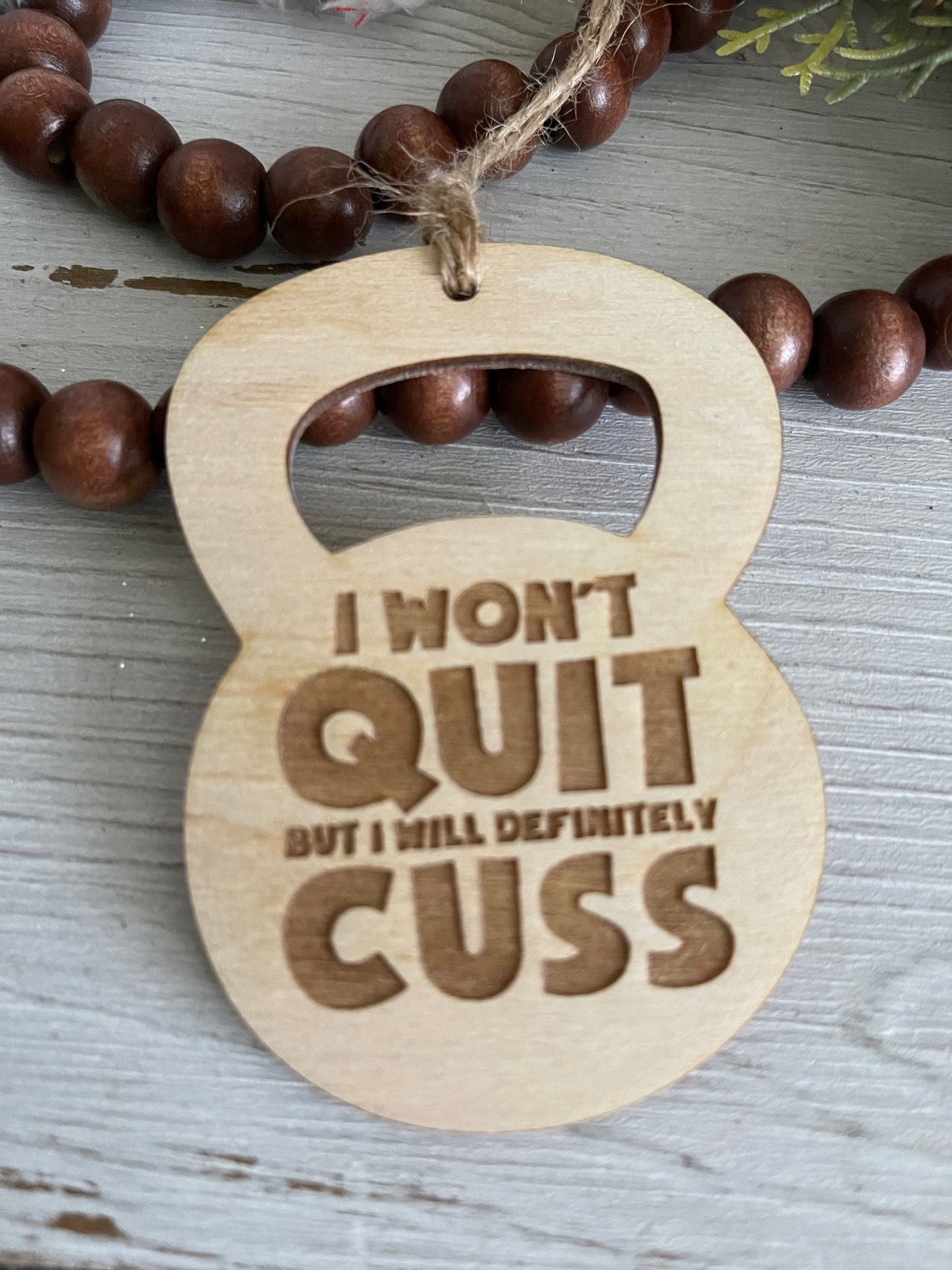 Workout Fitness Ornament Gym Workout Tag Favor Gift Weights Etsy