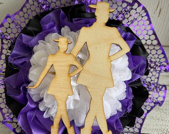 DIY wood cutouts - drill team dancer high school homecoming mum football game decor senior night spring show centerpiece