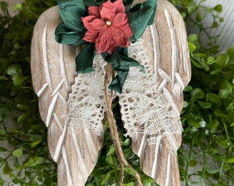 Angel wings Christmas ornament - remembrance memorial in loving memory sympathy gift