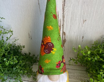 Thanksgiving Mini Gnome - decor tiered tray kitchen shelf sitter floral fall autumn pie Turkey pumpkin thankful blessed