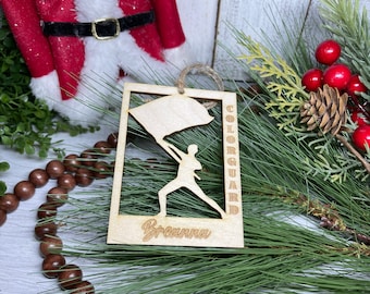 Custom Colorguard Ornament - Color Guard personalized with name