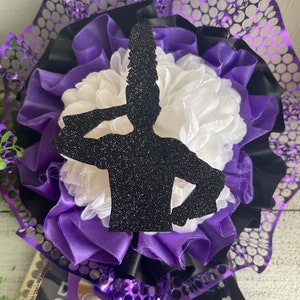 Drum Major wood cutouts -  glitter DIY natural versions high school homecoming mum senior gift favor event banquet HOCO band camp