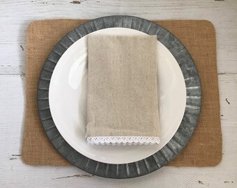 Burlap placement