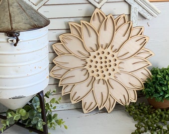 Sunflower sign diy wreath floral supply - wreath center DIY