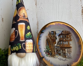 Beer Gnome - decor tiered tray centerpiece vignette table shelf sitter state hometown relocation welcome housewarming drinking