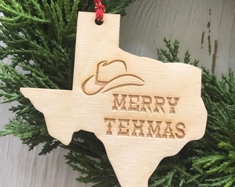 Texas Ornament - Merry Texmas