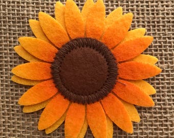 Felt Sunflower - 3 inch diameter