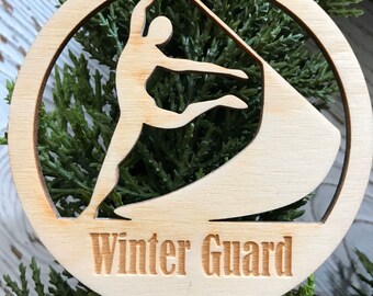 Winter Guard Tag Ornament - Male