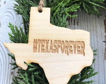 Texas Forever Tag Ornament