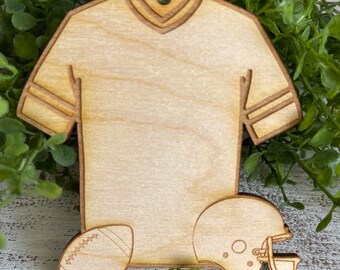 Football Tag Ornament - male ball court team spirit senior gift high school